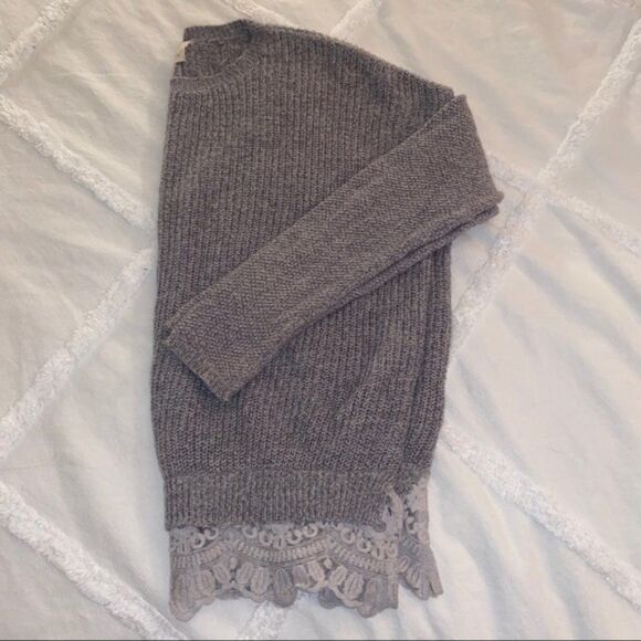 Urban Outfitters Pins & Needles Lace Trim Sweater - Picture 3 of 7